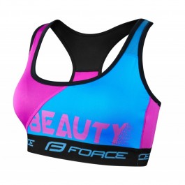 Bustiera sport Force Beauty albastru/roz